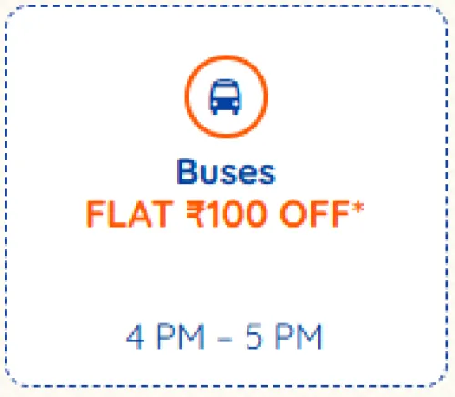 Image of Goibibo Travel Sale : Flat ₹100 off on Bus Tickets