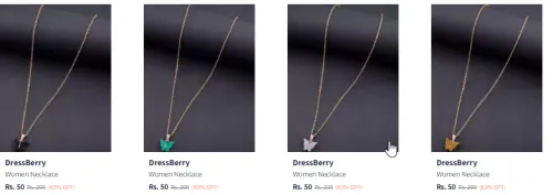 Image of Gold-Plated Chain Pendant At Starting @ ₹50