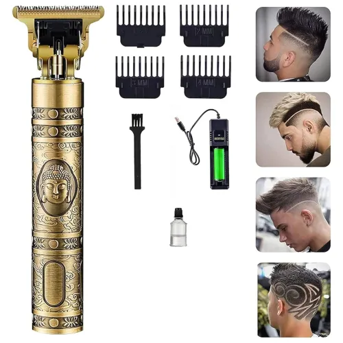 Image of Golden Trimmer Professional Cordless Hair Clipper for Men with 4 Hair Combs