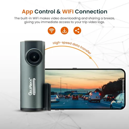 Image of GoldMaxx GX3 2MP Full HD Smart Dashcam (1080P Full HD)