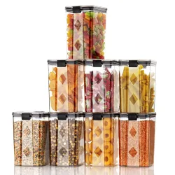 GOLWYN Air Tight Containers For Kitchen Storage Set Of 8