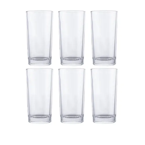Image of GOODHOMES Transparent Solid Juice Tumbler Glass