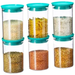 GOPI Airtight Plastic Storage Containers, Set of 6