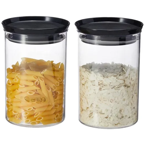 Image of GOPI Plastic Storage Jar and Container Set of 2