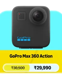 GoPro Max 360 Camera @ ₹29990 on Amazon Prime Day Sale