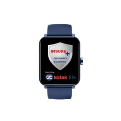 GOQii Insure+ 5 lakhs Health Insurance with Smart Vital Max (Blue) and 3 Months Personal Coaching