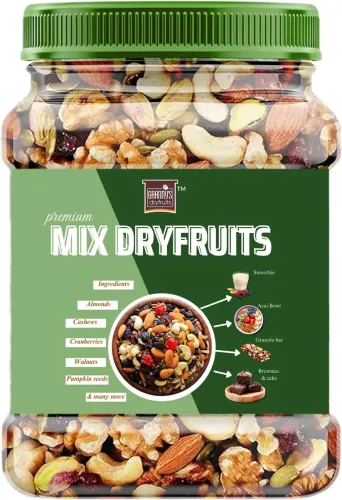 Image of Grannys Dryfruits Healthy Nutmix|Fitness Trail Mix| Mixed Dryfruits |Premium Nutmix(500 grams).