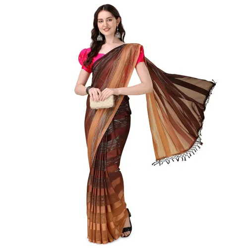 Image of Granthva Fab women's Saree with Blouse Piece