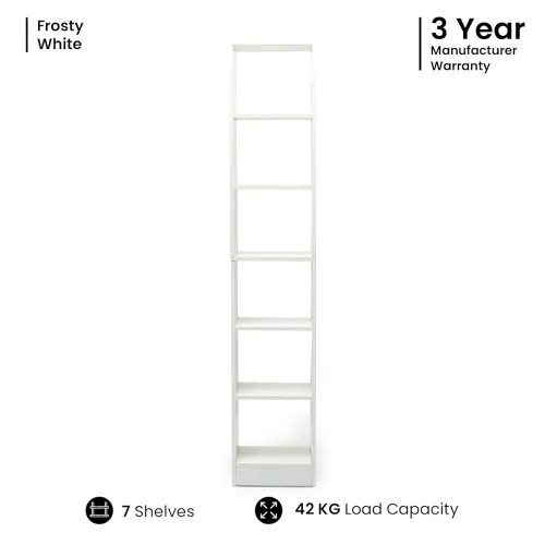Image of Green Soul Alba 7 Shelves Engineered Wood Book Shelf | Multipurpose Wooden Bookshelf for Home