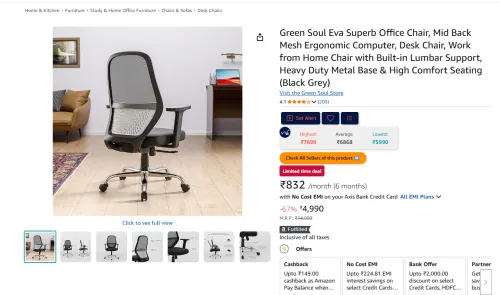 Image of Green Soul Eva Superb Office Chair