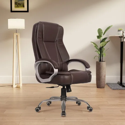 Image of Green Soul® Vienna | Leatherette Office Chair | 3 Years Warranty (Brown)