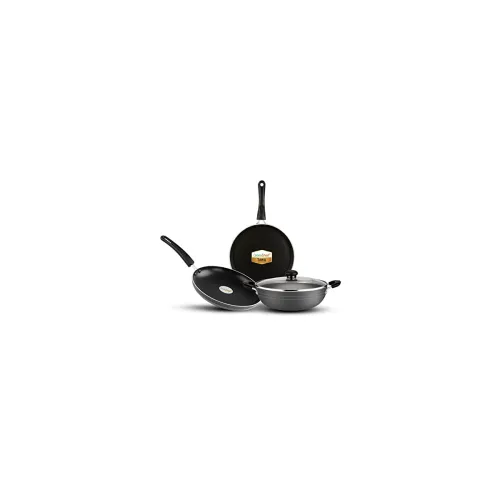 Image of Greenchef Canvas (Grey) Induction Bottom Non-Stick Coated Cookware Set