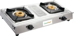 Greenchef Hoop Stainless Steel Manual Gas Stove  (2 Burners)