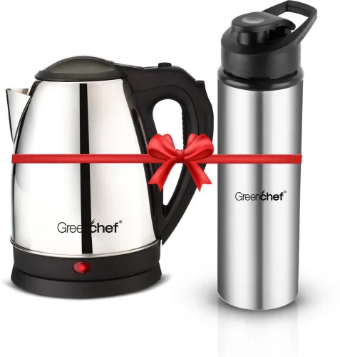 Image of Greenchef Kettle 1.5L Flex 900 ML Stainless Steel water Bottle Electric Kettle
