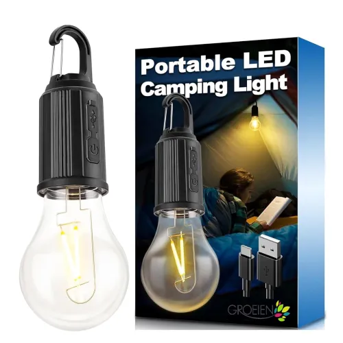 Image of Groeien Rechargeable, Camping Gear ,Vintage Light Bulbs