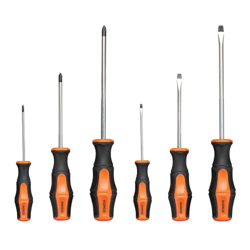 Image of Groz 6-Piece Magnetic Screwdriver Set (Philips & Flat)