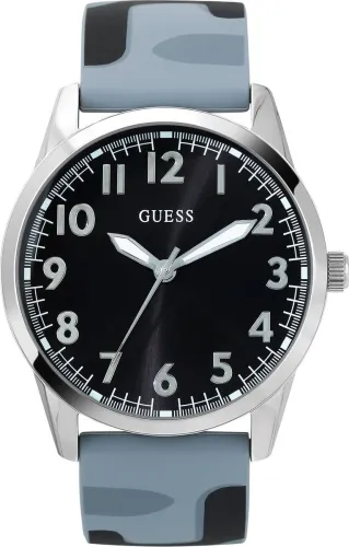 Image of GUESS Black Dial Analog Watch - For Men U1324G3M