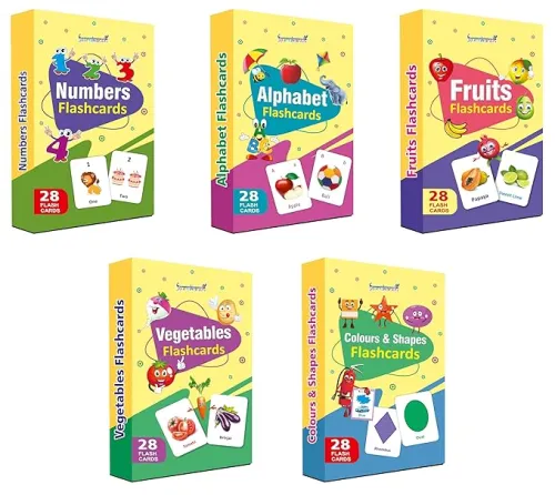 Image of Gurukanth Early Learning Flash Cards (Set of 5)