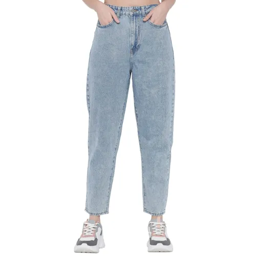 Image of GUTI Tapered Fit Women High Rise Denim Jeans