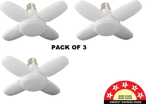 Image of H Decor LED Bulb (White, Pack of 3)