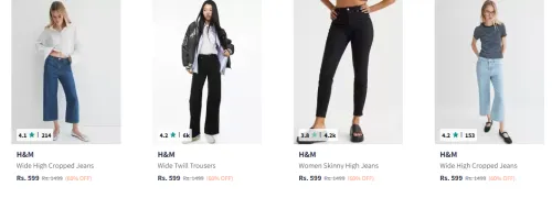 Image of H&M Women Fashion Clothes Flat 60% Discount