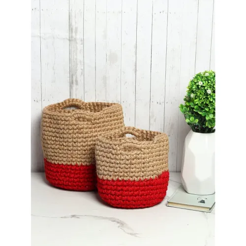 Image of Habere Jute Crochet Baskets