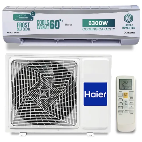 Image of Haier 2 Ton ( HSU24HDANW3BN ) 3 Star HEXA Inverter Split AC