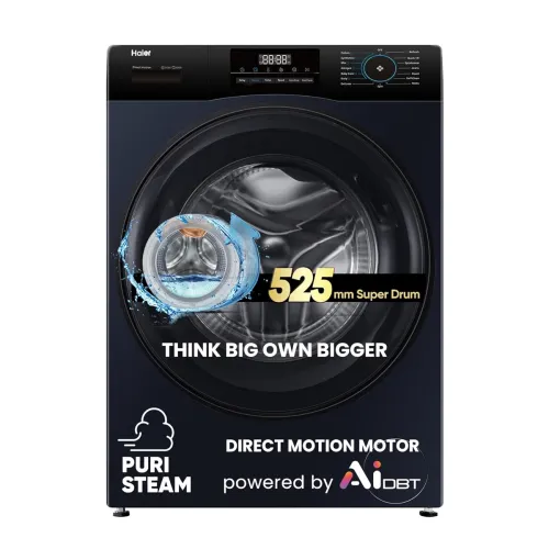 Image of Haier 9Kg 5star AI Front Load Washing Machine (EFL90-DM14IBIEBK)