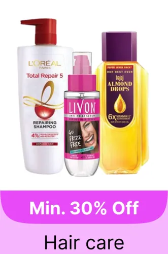 Image of Hair Care Products at minimum 30% Discount on Flipkart GOAT Sale