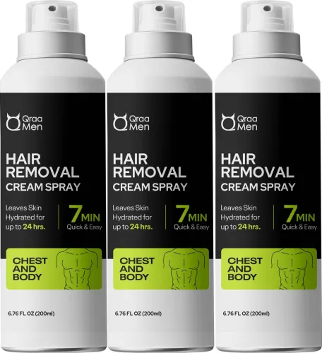 Image of Hair Removal Cream Spray Mens (600 ml, Set of 3)