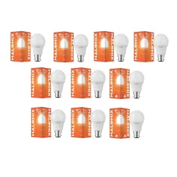 Halonix 10 Watt B22D LED Cool Day Light Bulb, Pack of 10