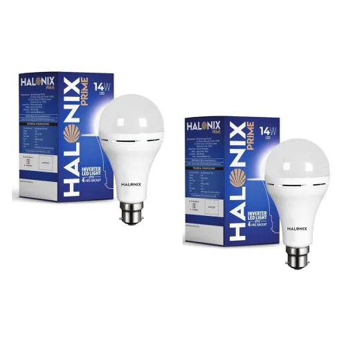 Image of Halonix 14W Rechargeable Emergency LED Bulb * Pack of 2