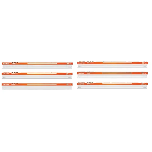 Image of Halonix 20W 4Ft Streak Square cool White pack of 6, Cool day Light