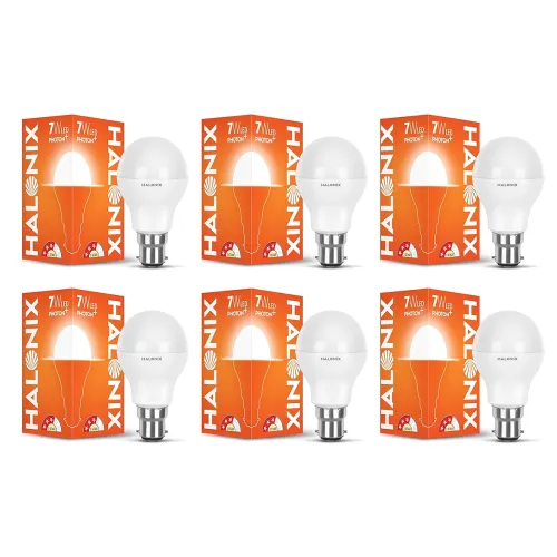 Image of Halonix 7 Watts Led Bulb Astron Plus Base B22 (Cool Day Light) Pack Of 6