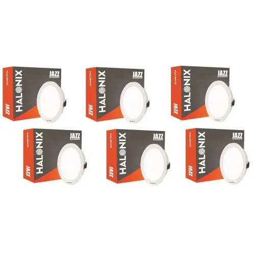 Image of Halonix Jazz 15W White Recessed downlighter Pack 6