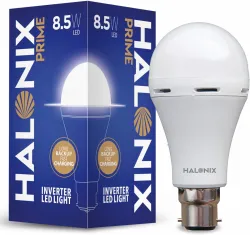 HALONIX Led rechargeable emergency led light 8.5W B22 Cool White bulb 4 hours Bulb