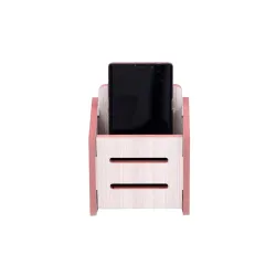 Handmade Wooden Wall Mounted Mobile Stand