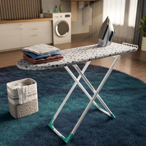 Image of Happer Wooden Ironing Board with Iron Holder