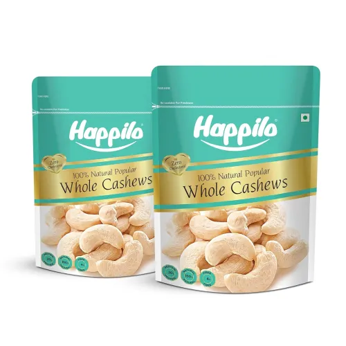 Image of Happilo Natural Popular Whole Cashews 400g (Pack of 2)