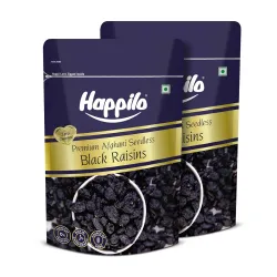 Happilo Premium Afghani Seedless Black Raisins