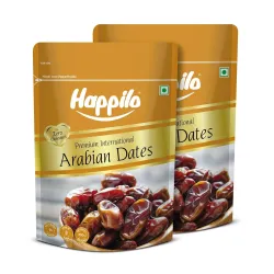 Happilo Premium International Arabian Dates 500g * pack of 2