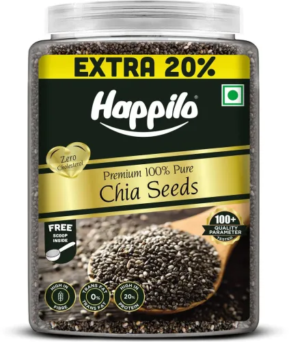 Image of Happilo Premium Raw Chia Seeds – 1200g
