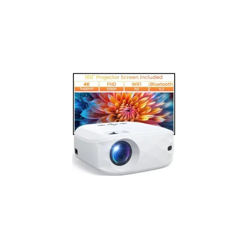 Image of HAPPRUN Projector, Projector with WiFi and Bluetooth