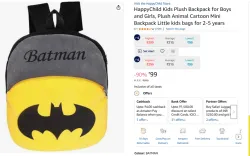 HappyChild Kids Plush Backpack