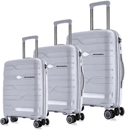 Image of Hard Body Set of 3 Luggage 8 Wheels