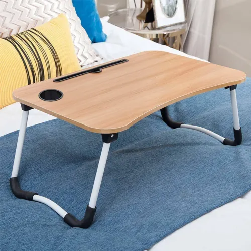 Image of HARIOM ALL IN ONE Wood Portable Laptop Table
