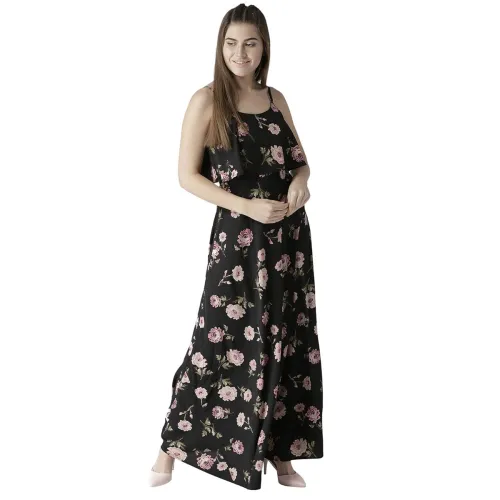 Image of Harpa Shoulder Straps Without Sleeves Dress