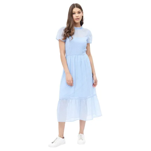 Image of Harpa Women's Georgette Classic Midi Dress
