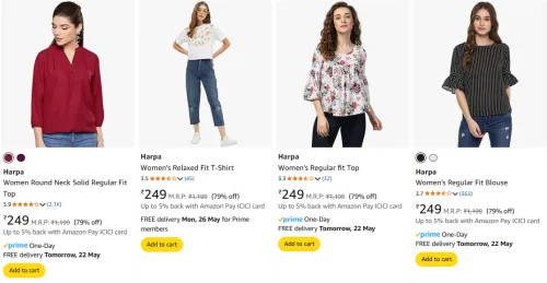 Image of Harpa Women's Top at minimum 79% Discount