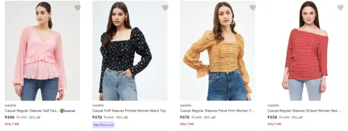 Image of Harpa Women's Tops at minimum 70% Discount